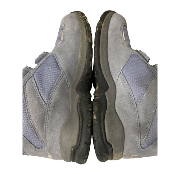 L.L.Bean Womens 10 M Gray Suede Mesh hook loop Closure Hiking Boots shoes - Picture 5 of 7